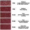 Sanding Paper 60# 80# 120# 180# 240# 93mm Brand New