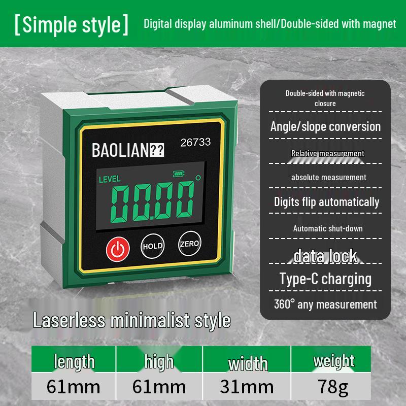 Cyfrowy laser liniowy i inklinometr Baolian