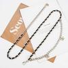 Small Fragrance Style Metal Waist Chain Women's Fashionable Versatile Dress Butterfly Decorative Belt Braided Chain Thin Belt Chain