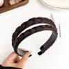 2pc Vintage Wig Twists Braid Hairband with Toothed Anti-skid Hair Bands for Women Girls Korean Retro Headband  Accessories