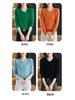 Women's Pure Wool V-Neck Pullover Sweater - Autumn/Winter Loose Casual Knit