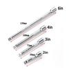 4 Piece 1/4 Inch Socket Extension Set for Ratchet Wrench Universal Joint Socket