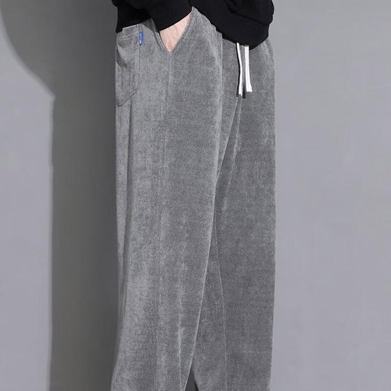 ROMON Men's Casual Loose-Fit Straight-Leg Sweatpants