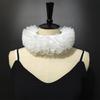 Dámský viktoriánský styl Síťovaný volánkový falešný límeček Choker Tyl na krk Pro Cosplay Halloweenské večírky A večerní akce
