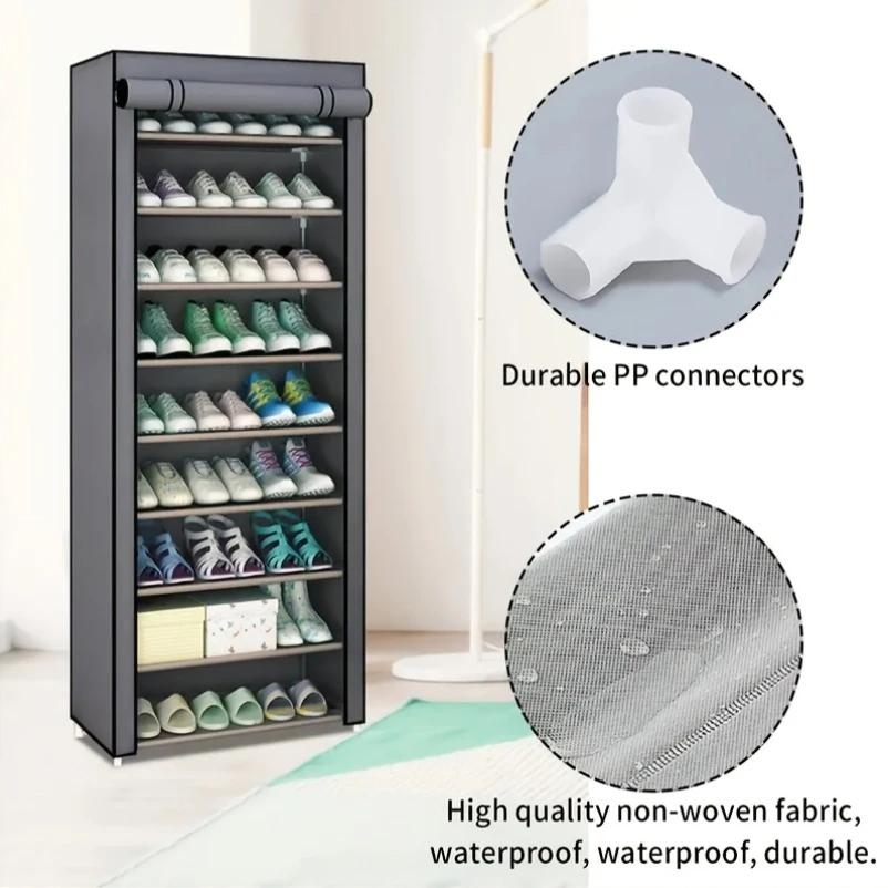 Dustproof Shoe Storage Rack Organizer Multilayer Nonwoven Shoes Storage Cabinet Home Hallway Space-saving Cabinets Shoe Shelf