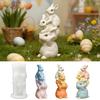 Forma Silikonowa Króliki o Tematyce Wielkanocnej Do Świec Aromaterapeutycznych, Dekoracyjnego Rzemiosła i Dekoracji Domu