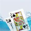 1Pc, a deck of playing cards and a box of chip sets, plastic PVC playing cards, waterproof and wear-resistant cards with plastic boxes