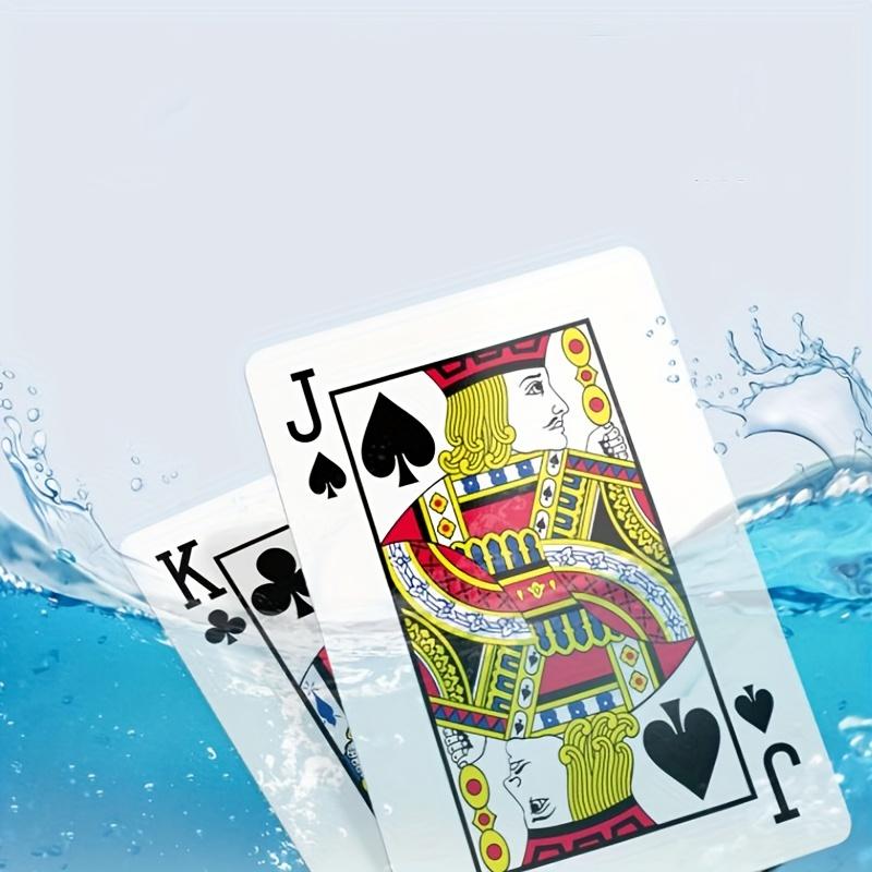 1Pc, a deck of playing cards and a box of chip sets, plastic PVC playing cards, waterproof and wear-resistant cards with plastic boxes