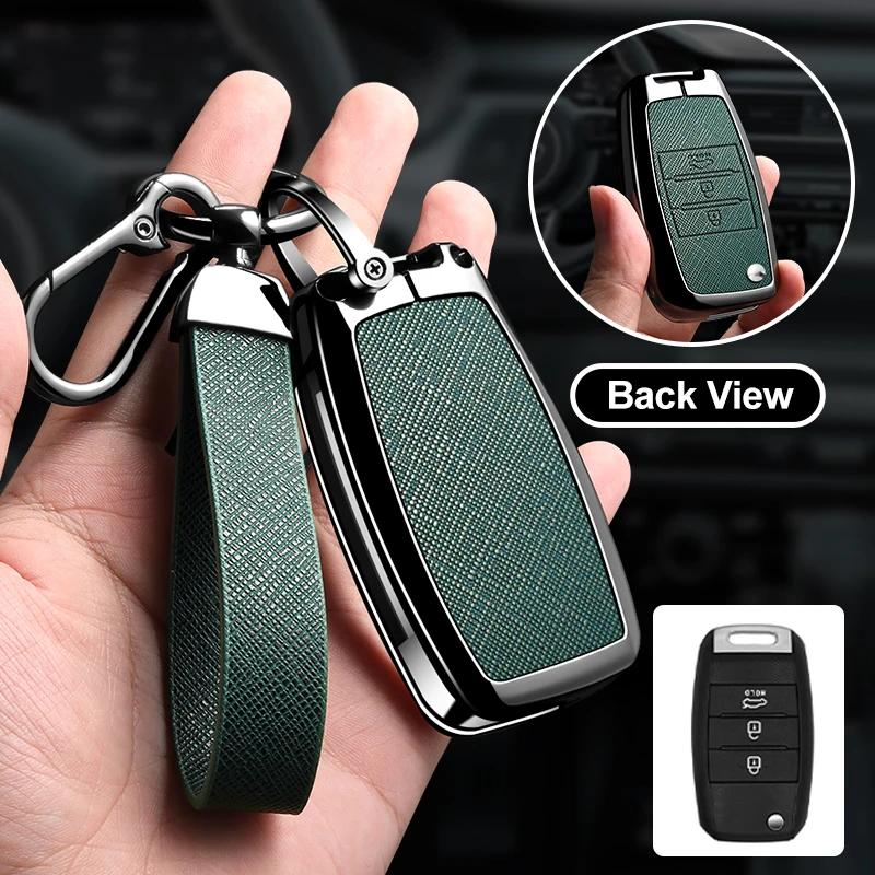 Zinc Alloy Car Key Case Cover Shell Fob for KIA RIO 3 K2 K3 K4 K5 Sportege Picanto Optima Soul Ceed Sorento Forte Stinger Cerato