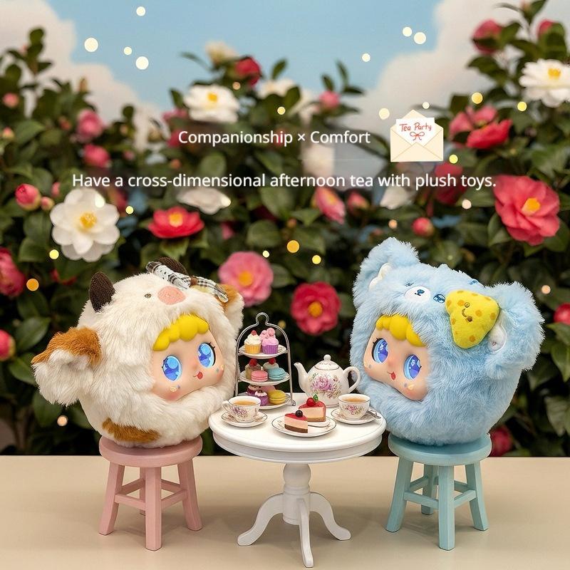 Jopark Ai Interactive Plush Doll Soothing Companion With Led Emotional Eyes Bluetooth Voice Control Bag Pendant For Kids Adults