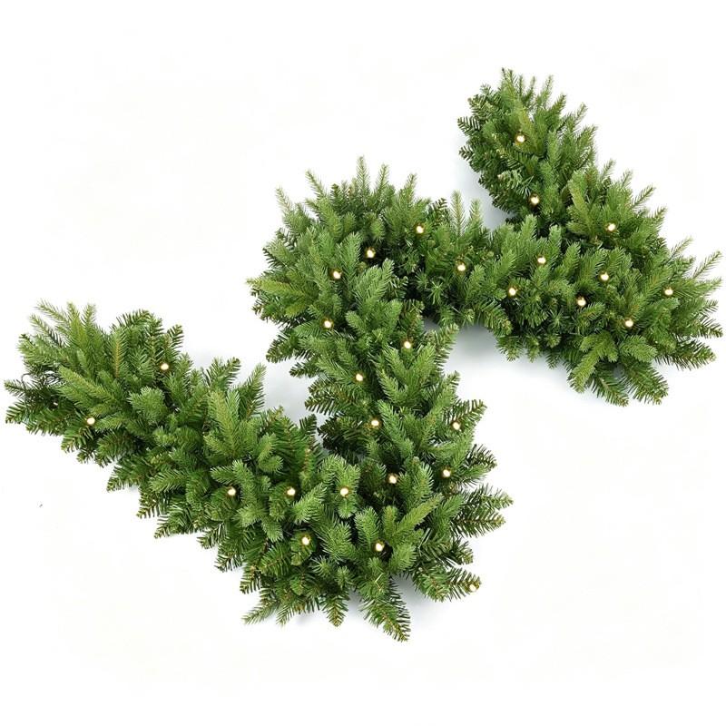 Christmas Wreath Hanging Decor PVC Artificial Berry Vine Garland Door Wall Hotel Mall Holiday Decoration