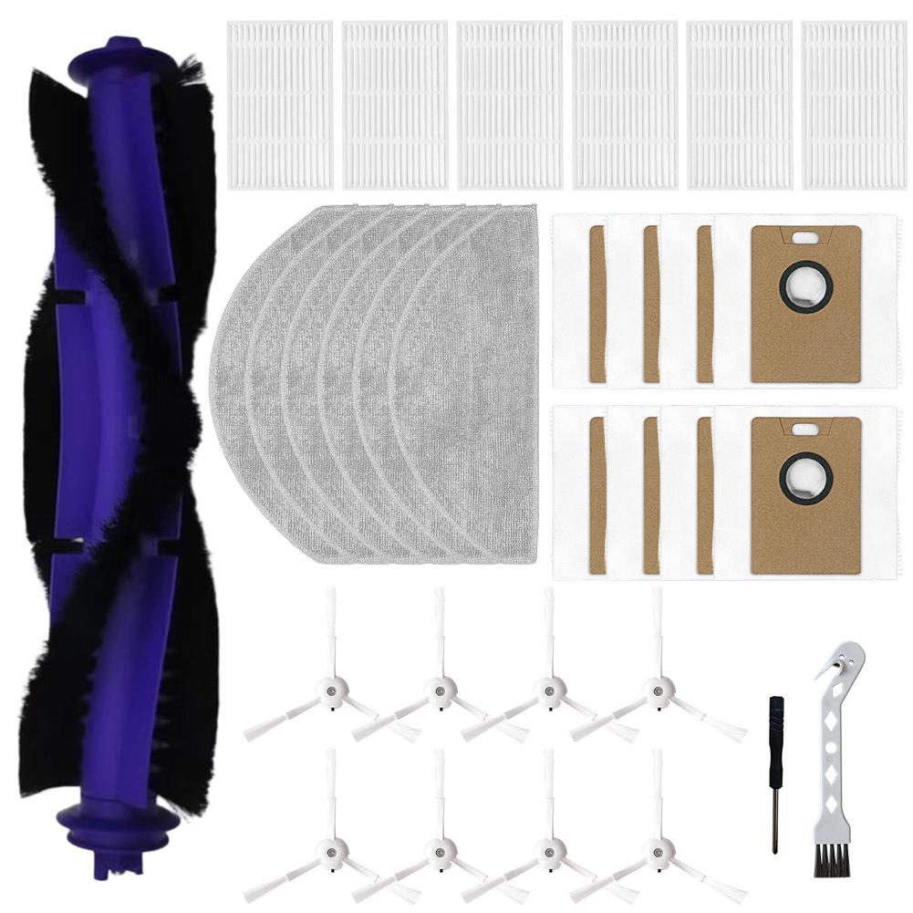 19/31 Pcs For Narwals For Freos S Robot Vacuum Cleaner Main Brush, Filter, Mop Cloth, And Dust Bag Replacement Accessories