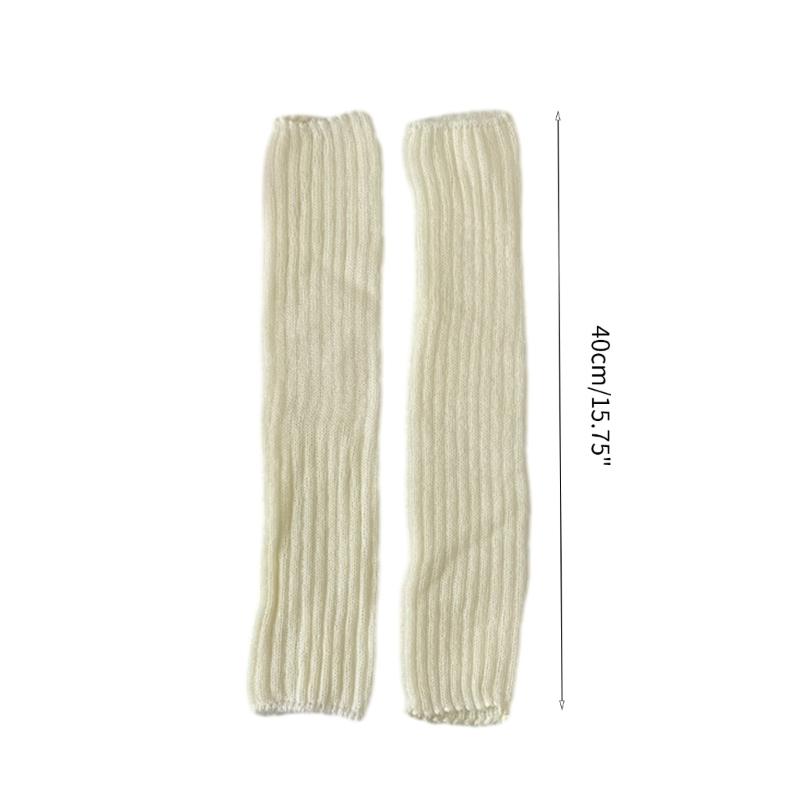 Japanese Style Leg Warmers Gothic Knit Long Socks Leggings Gaiters Autumn Winter Cuffs Ankle Heaps Socks