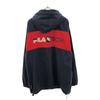 Fila 90s Logo Long Sleeve Half Zip Nylon Jacket S Pullover Hoodie Old Men's Used