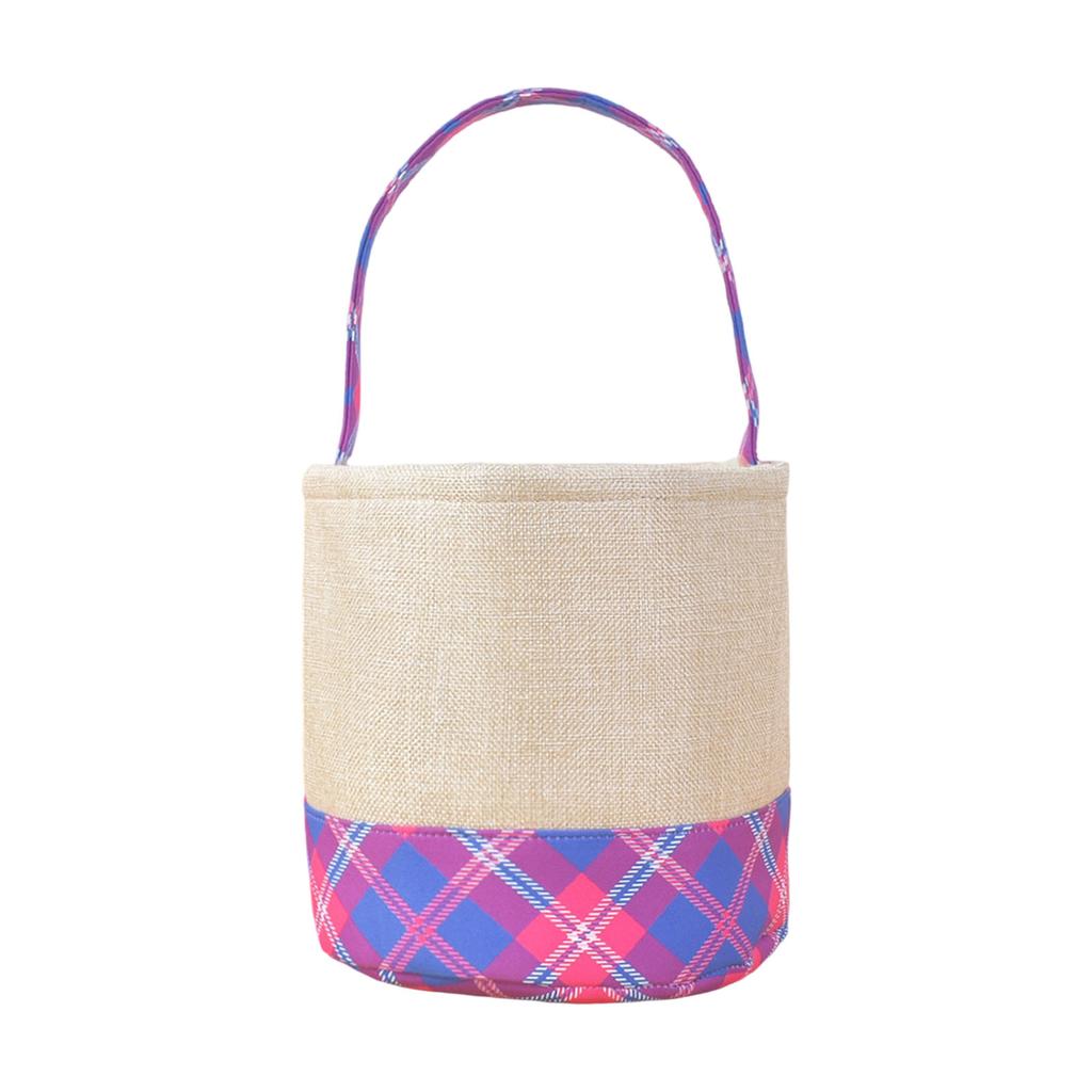 Halloween Candy Bucket with Handle Large Capacity Portable Cloth Candy Basket For Candy Treats Holiday Party Decoration