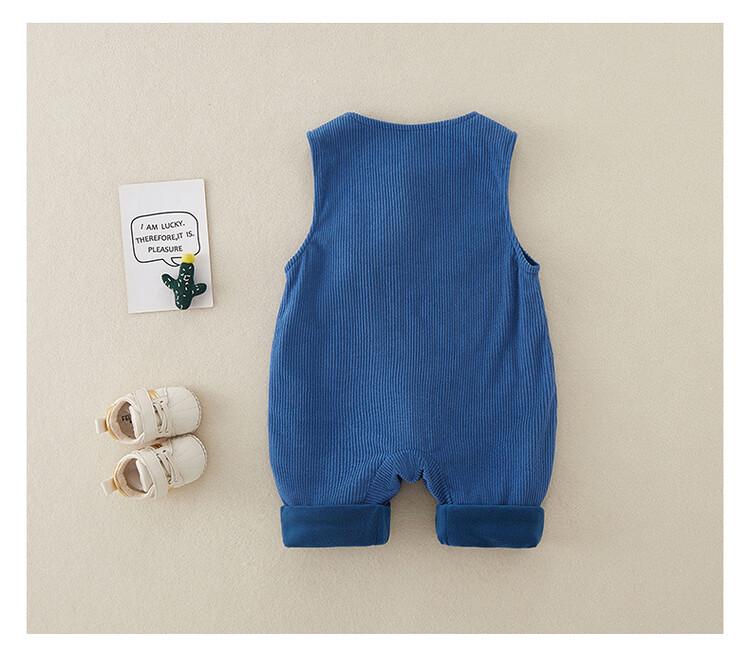 Corduroy Baby Romper: Warm Sleeveless Harem Pants for Boys - Early Winter/Autumn Style