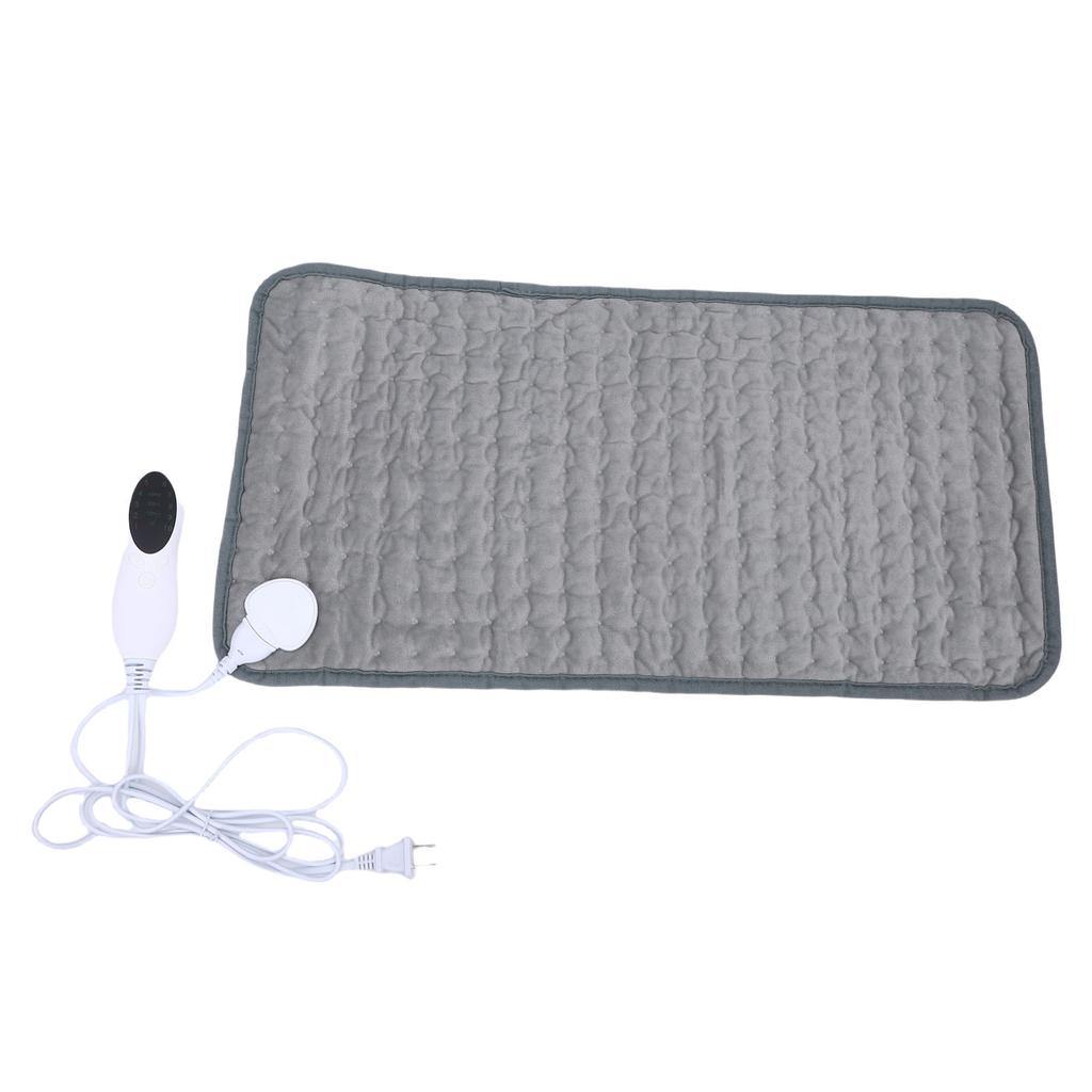 Värmedyna 10 Värmeinställningar Mjuk Flanell Bärbar Elektrisk Värmedyna för Mage Midja 30x60cm 75W