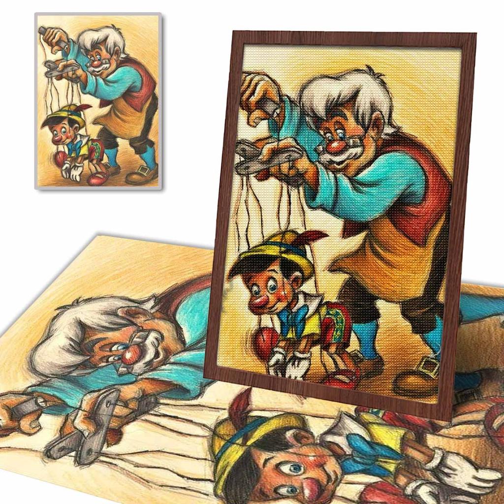 5D Diy Diamond Painting Marionette Full Drill Rhinestones Mosaic Embroidery Handmade Products Home Decor Gift