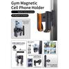 Tragbare Magnetische Handyhalterung für Fitnessgeräte Outdoor-Sportarten Starke Magnete Saugfuß-Design