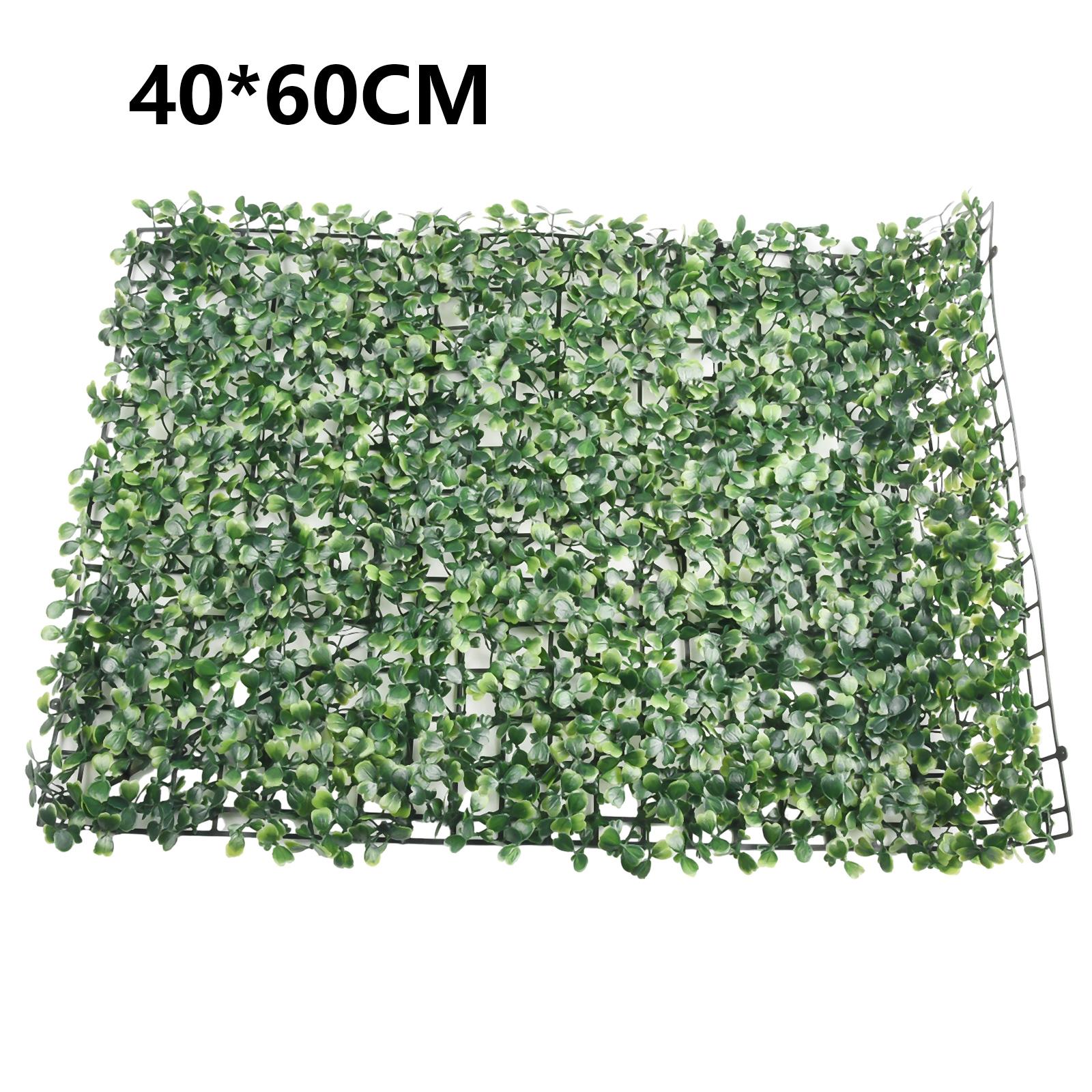 

40x60cm Artificial Plant Foliage Hedge Greenery Panel Decor Wall Fence Carpet Real Touch Lawn Moss Fake Grass Mat