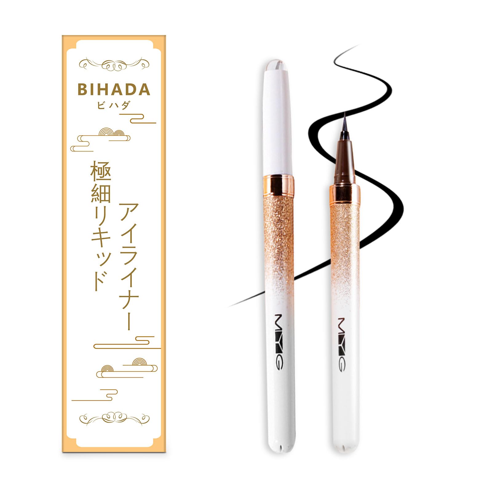 

Bihada Liquid Highlights For Lower Black [Популярная] Подводка для глаз, Подводка для глаз, Не размазывается, Ультратонкая, Быстросохнущая подводка для глаз, Водостойкая, Веки,
