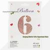 40" Rose Gold Laser Cut Number Balloon - Birthday, Proposal, Wedding, or Bridal Decor