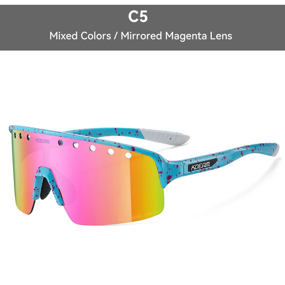 

2026 KDEAM Advanced Men s Cycling Sunglasses TR90 Material Frame Polarized Glasses With Ventilation Holes Design Riding Eyewear With Package