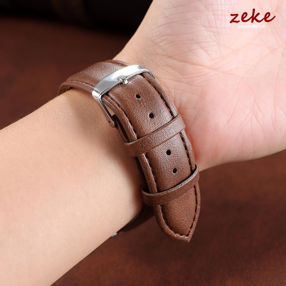20mm 22mm Vintage Brown PU Leather Strap Suitable for Men's and Women's Straps for Smartwatch Watch Accessories Black Watch Band