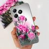 Voor Realme C63 C61 Narzo N61 N63 Hoesje Bloemen Vlinder Dames Mode Achterkant Transparant Zacht Slank Siliconen Bumper Shell