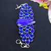 Lapis Lazuli, Blue Topaz Gemstone 925 Sterling Silver Bracelet 7-8" KG-1819