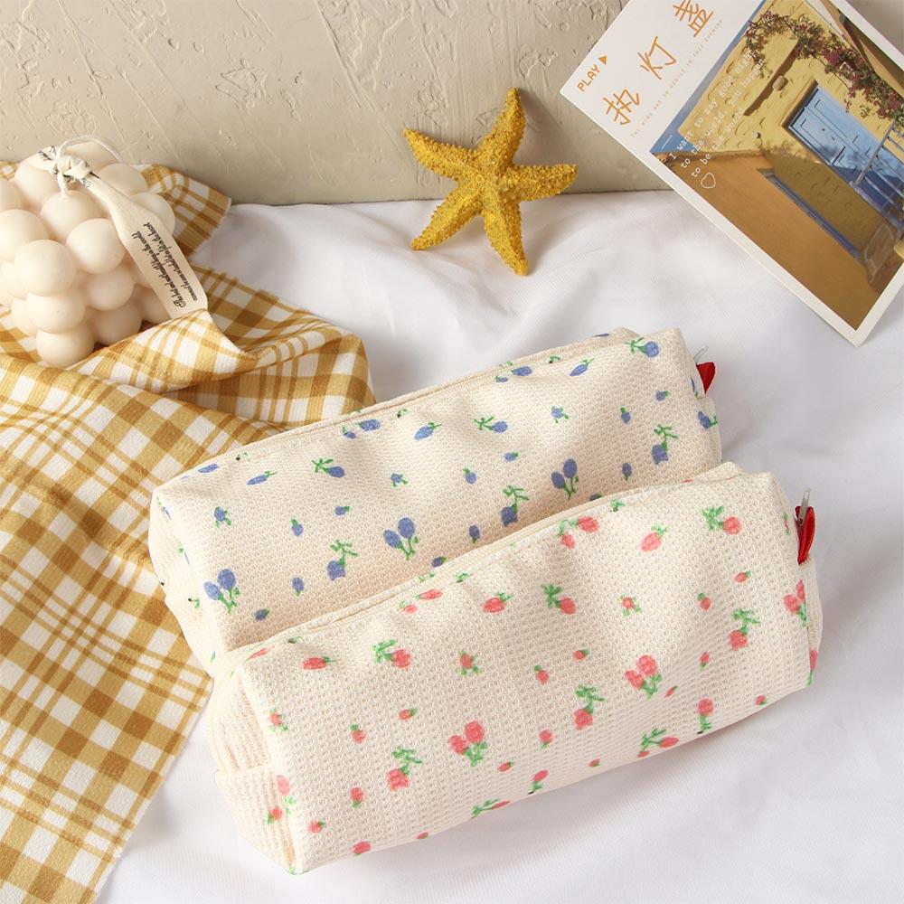 Školní psací potřeby Kosmetická taštička Penál Svěží styl Úložné tašky Taštička na tužky Malé květy Penály