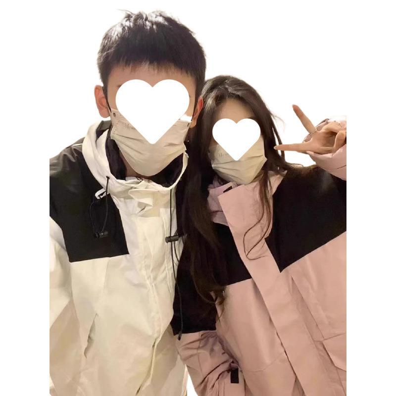 New Style Three-in-one Jacket for Men and Women, Detachable Autumn and Winter Outdoor Mountaineering Clothing, Windproof Jacket