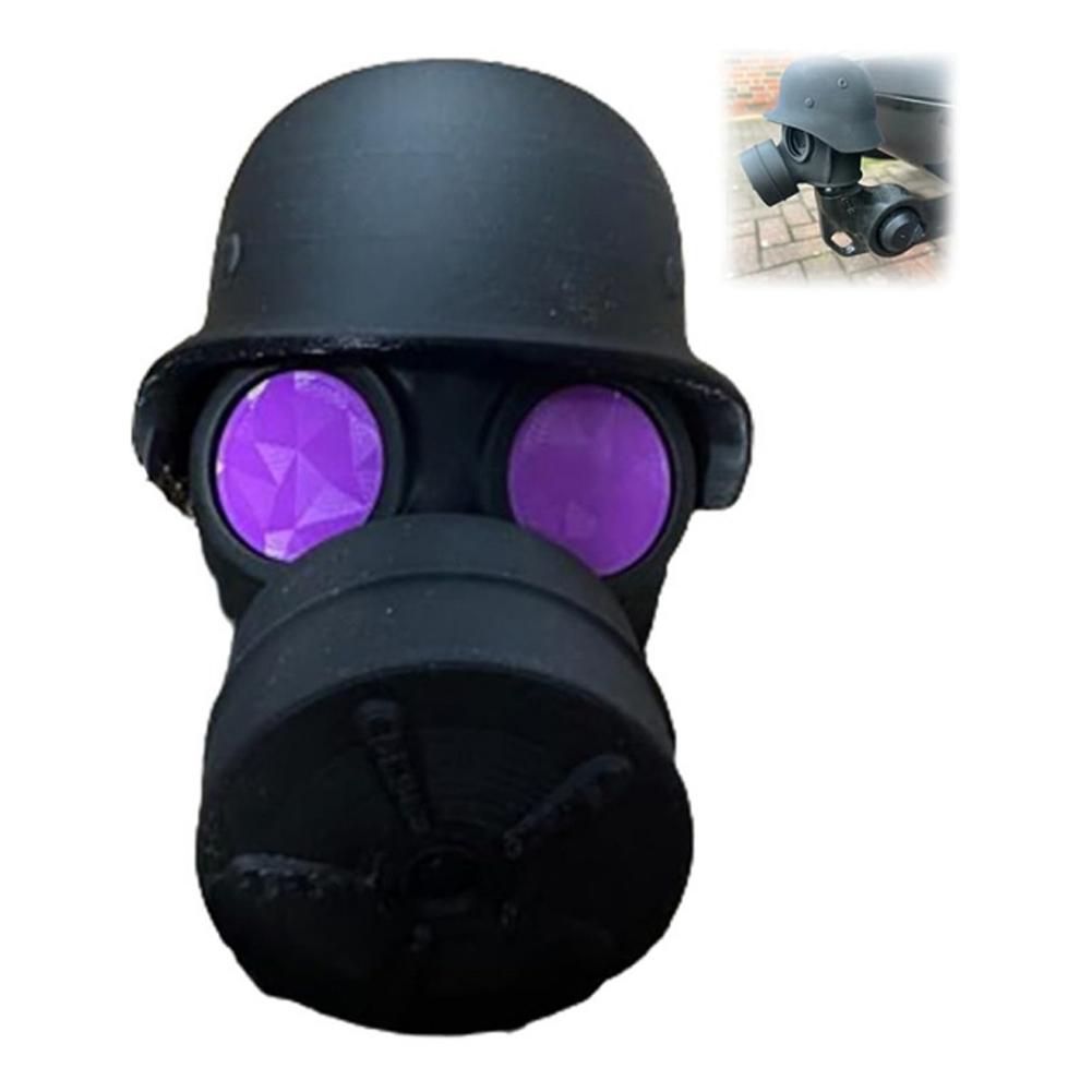 Abdeckkappe für Anhängerkupplung, Lustige Gasmaske, Helm Anhängerkupplungsschutz, Anhängerkupplungsschutz für Anhängerkupplung Autoverkleidung, Kunststoffabdeckung Anhängerkupplung (Gold)