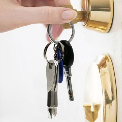 Schraubendreher Schlüsselanhänger Mini Chrom-Vanadium-Legierungsstahl Handwerkzeug Schlitz-/Kreuzschlitzschraubendreher