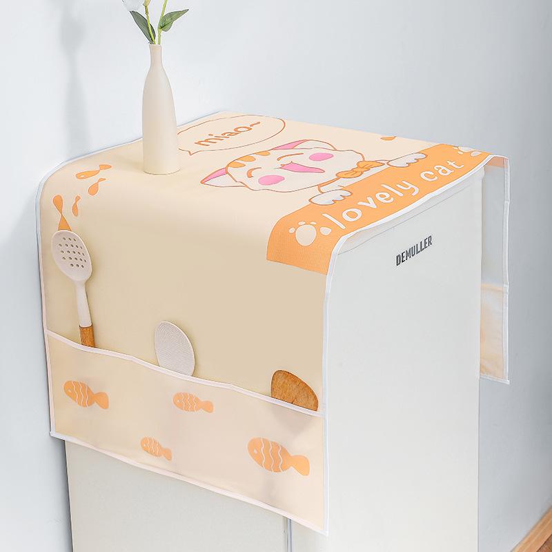 PEVA Waterproof Dustproof Refrigerator Cover & Storage Bag for Single/Double Doors