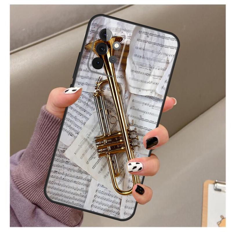 Piccolo Trumpet Brass Instruments Case For Samsung Galaxy A32 A52 A12 A22 A16 A26 A36 A56 A06 A55 A35 A15 A54 A34 A14 A13 A53