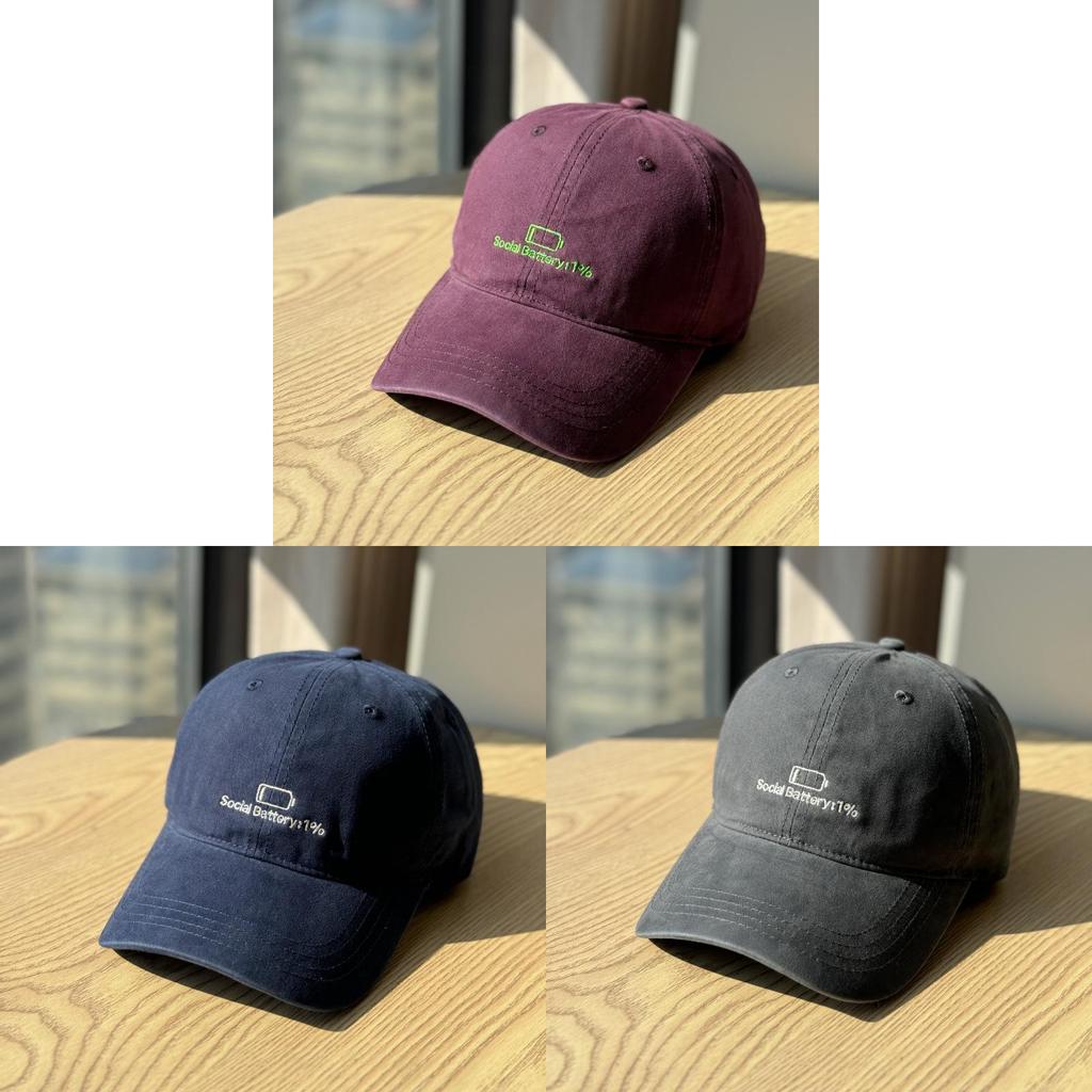 Cotton Embroidered Baseball Cap For Men Women Sunshade Sun Protection