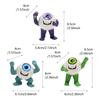 3 STÜCKE Bunte Augapfel Kleine Monster Ornamente Schreibtischdekoration Ornamente Niedliche Harzpuppen Wohnzimmer Heimdekor Accessoires