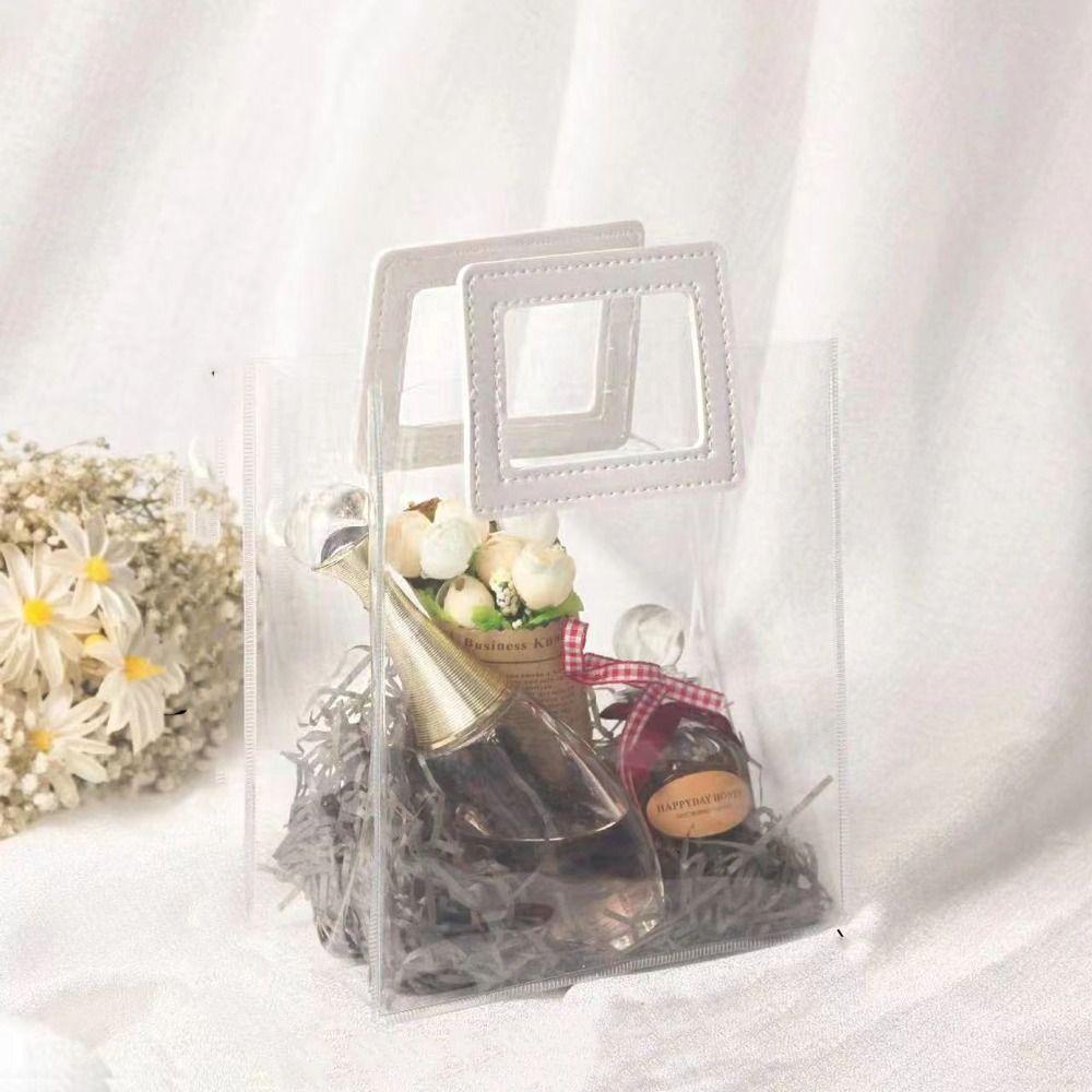 

Сумка для хранения Сумка-тоут Пляжная сумка ПВХ Прозрачная сумка Модная сумка для украшений Женская Small