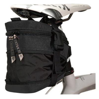 Ostrich Saddle Bag Black [SP-464]