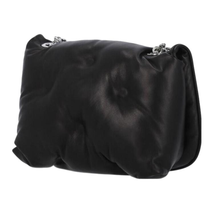 Maison Margiela Sheepskin With Calfskin Crossbody Bag, Shoulder Bag Mini Women's Black SB3WG0041P4300T8013