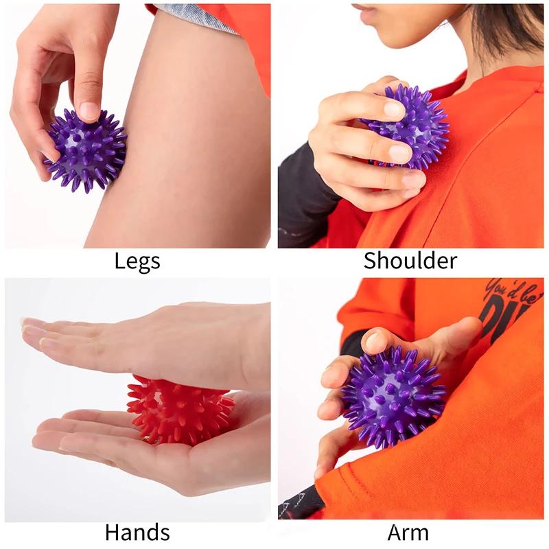 6cm Massage Balls Trigger Point Sport Fitness Hand Foot Pain Relief Plantar  Hedgehog Fasciitis Reliever Muscle Soreness Relief