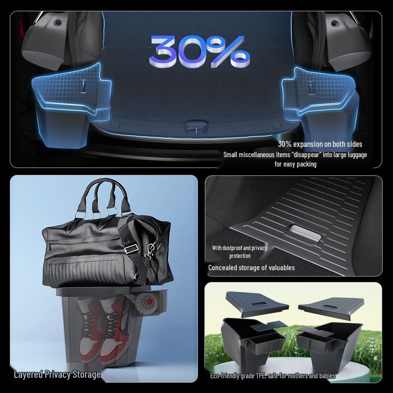 Tesla Model Y Side Organizer - Updated Decorative Storage Accessory