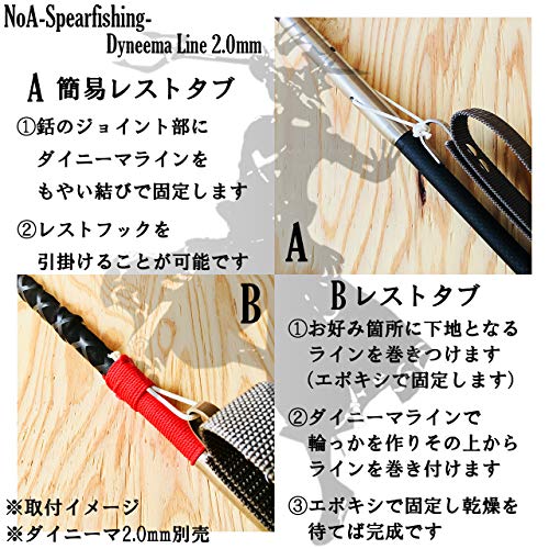 NoA Hand Strap with Rest Hook for Spearfishing, Harpoon, Diving, Spearfishing, Hand Harpoon, Spear Gun, Sling Charge, Spearfishing, Diving (Camouflage