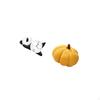 Modern Cute Panda Pumpkin Wall Clock And Pillow Set for Living Room Bedroom Sofa Home Decor