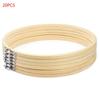 Embroidery Hoops Frame 6Inch/15CM Bamboo Embroidery Hoop Rings Circle Embroidery Loops for DIY Cross Stitch Needle Craft Tool