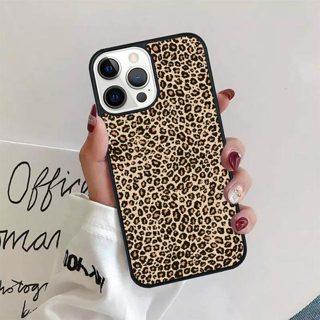 Tiger leopard print Soft Coque Shell For iPhone 17 Air 15 16 14 13 12 Pro Max 11 Pro Max Plus Phone Case Cover