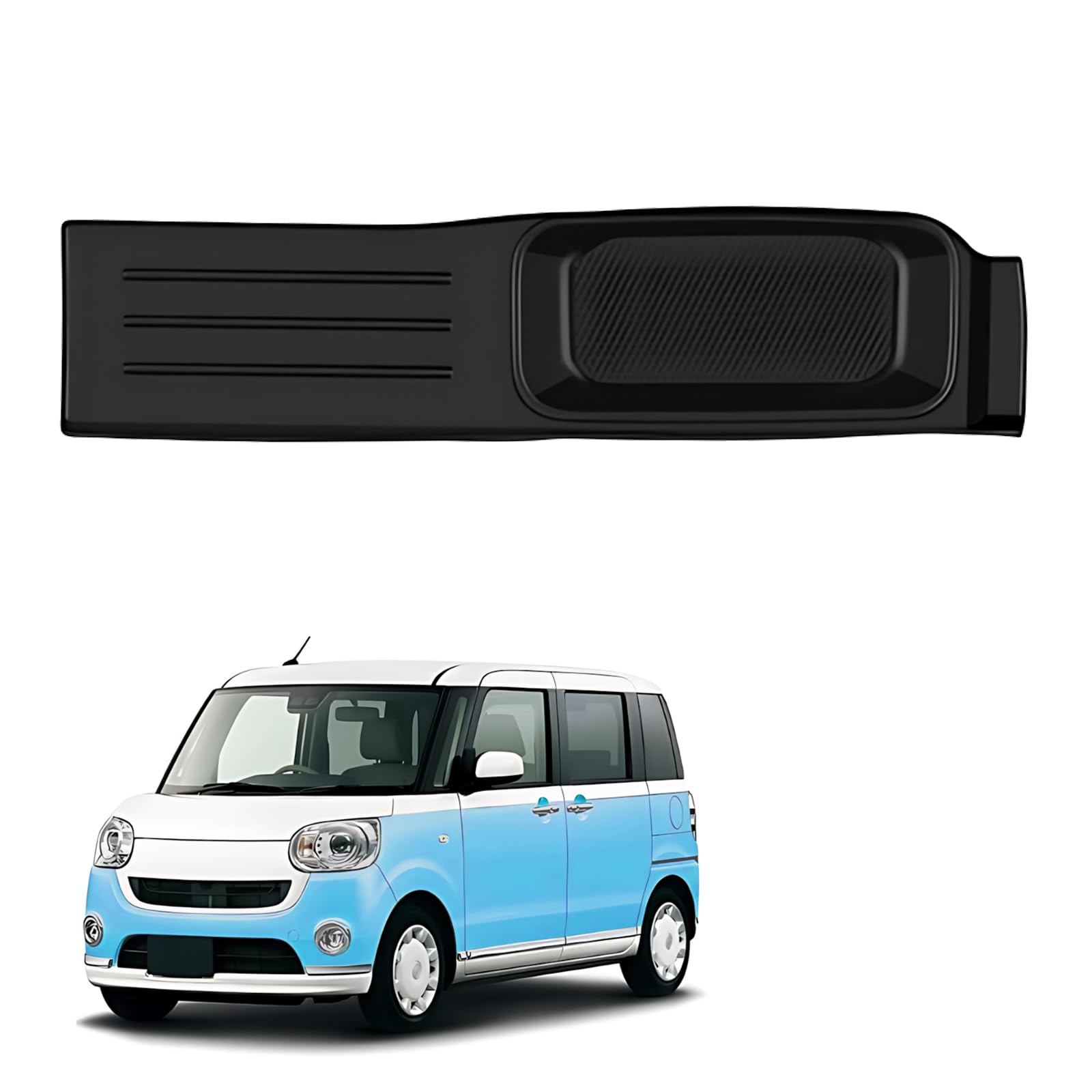 

Daihatsu Move Canvas Exclusive Center Console Rubber Passenger Seat Small Item Silicone Custom Interior Easy Black LA850/860S Tray, Non-Slip Mat, Mat, чёрный