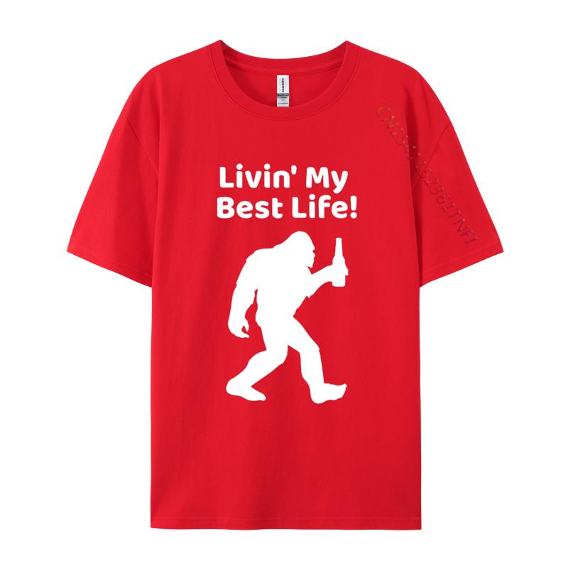 

Livin My Best Life Bigfoot Tshirt TShirts For Unisex High Quality Tees Fashion Tops T Shirt Unisexs Korean Fashion S
