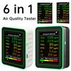 6 In 1 Multifunctional CO2 Meter Digital Temperature Humidity Tester Carbon Dioxide TVOC HCHO Detector Air Quality Monitor